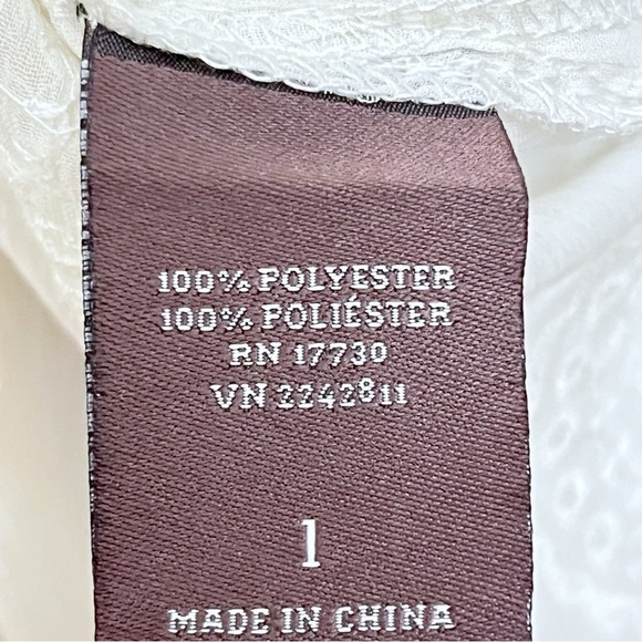 Knox Rose Women’s Size 1 Medallion Embroidered Cream Hi-Lo Sleeveless Tunic - Picture 8 of 8